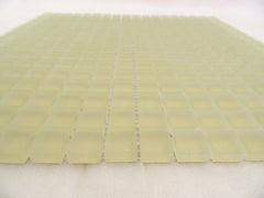 Ressalossa Glasmosaik Fliesen Creme gelblich matt Matte 30 x 30 cm 324 Steine