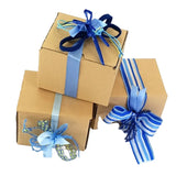 GESCHENKBAND SCHLEIFENBAND Deko Band Schleifen Bänder 13 x 5 Meter Blautöne DIY Geschenk Verpackung