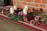 CASA - POADOR ADVENTSKRANZ künstliche Kiefer 35 cm Kerzen Sterne