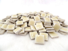 Mosaiksteine 2 kg hell Beige Feinsteinzeug 255 Steine Basteln Mosaik