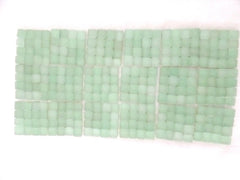 BORDÜRE Glasmosaik hell Grün matt Glas Borde 18 x Quadrate 5 mm