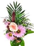 CASA - POADOR BLUMENGESTECK künstliche Rosa Gerbera Rosen Frühling Geschenk
