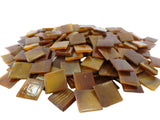 CASA - POADOR MOSAIKSTEINE 650 g Bernsteinfarbig Braun Mosaik Basteln DIY Box