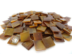 Mosaiksteine 650 g Bernsteinfarben Braun 20 x 20 x 4 mm 220 Steine Mosaik