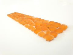 BORDÜRE Casa-Poador Glasmosaik Polygonal Orange 1 Streifen matt unregelmäßig