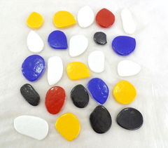 Glasmosaik 43 Steine 1250 g 5 Farben Mix bunt Mosaik Glas Basteln DIY