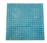 Ressalossa Glasmosaik Fliesen hell Türkis glänzend Matte 324 Steine