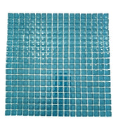 Ressalossa Glasmosaik Fliesen dunkel Türkis glänzend Matte 324 Steine