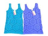 TOP TRÄGERTOP M / L Vorteilspack 2 er Set Türkis Blau B & X Figurbetont Stretch