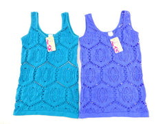 Top Trägertop M / L Vorteilspack 2 er Set Türkis Blau B & X Figurbetont Stretch