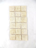 BORDÜRE Glasmosaik Beige matt Glas Borde 18 x Quadrate 288 Steine 5 mm