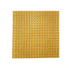 Glasmosaik Fliesen Honey glänzend 1 Fliesenmatte 324 Steine