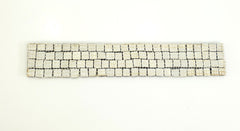 Glasmosaik BORDÜRE Lila klar glänzend Borde 1 Streifen 92 Steine unregelmäßig