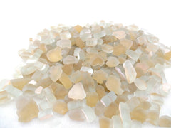 Casa-Poador Mosaiksteine Crush-Glas Beige Lachs Mix matt unregemäßig 650 g