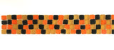 BORDÜRE Glasmosaik Mix Beige Orange Schwarz matt Borde 1 Streifen unregelm