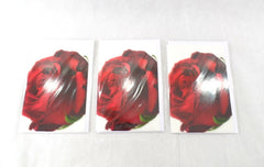 3 - er Set Karten Rote Rose Fleurop Edition Gruß- Glückwunschkarten Blumen