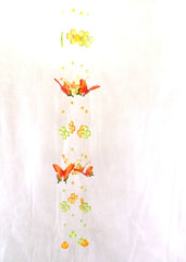 4 er Set Schmetterling Girlanden 90 cm Orange / Grün zum aufhängen Dekoration