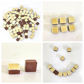 Casa-Poador Mosaiksteine Creme glasiert mini in Tüte ca. 100 Steine Basten DIY