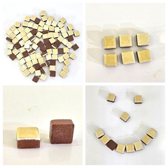 Casa-Poador Mosaiksteine Creme glasiert mini in Tüte ca. 100 Steine Basten DIY