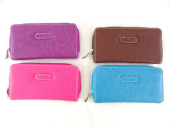 Geldbörse Portmonaie My Wallet Farbvarianten wählbar umlaufender Reißverschluß