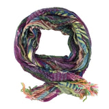 SCHAL FRANSEN BUNT kräftige Farben fortlauf. Muster 100 % Polyester 170 cm L 30 Breit
