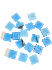 Mosaiksteine 500 g hellblau marmoriert 20 x 20 x 4 mm 100 Steine in Tüte Basteln