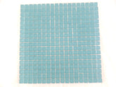 Ressalossa Glasmosaik Fliesen hellblau Türkis matt Matte 30 x 30 cm