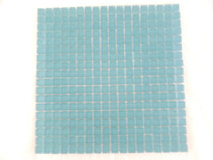 Ressalossa Glasmosaik Fliesen hellblau Türkis matt Matte 30 x 30 cm