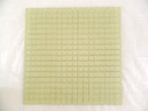 Ressalossa Glasmosaik Fliesen Creme gelblich matt Matte 30 x 30 cm 324 Steine