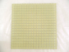 Ressalossa Glasmosaik Fliesen Creme gelblich matt Matte 30 x 30 cm 324 Steine