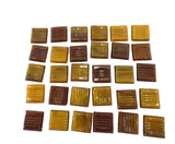 CASA - POADOR MOSAIKSTEINE 650 g Bernsteinfarbig Braun Mosaik Basteln DIY Box