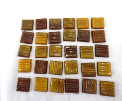 Mosaiksteine 650 g Bernsteinfarben Braun 20 x 20 x 4 mm 220 Steine Mosaik