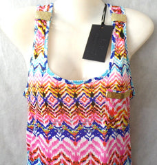 Kleid Sommerkleid bunt M / L Maxikleid bekka Paris lang Damen