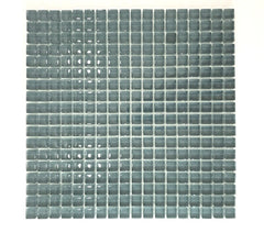 Glasmosaik Fliesen Anthrazit Grau glänzend Matte 324 Steinchen