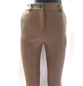 Hose Chic & Mit Kaki Größe M Bundfaltenhose Buisnesshose Italy