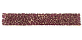 GLASMOSAIK Bordüre Crush Glas Bourdaux 1 Streifen glänzend unregelmäßig Mosaik