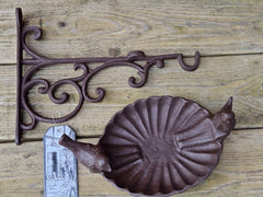 Vogeltränke Haken Futterschale Guss Vogelbad Gartendeko Vogelbad Geschenk