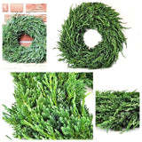CASA - POADOR KRANZ Wacholder Rohling halbrund Juniperus Adventskranz Frisch 35 cm