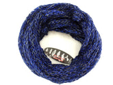 Schal Rundschal Blau Loop Wickelschal Schlauchschal gestrickt Arcylic