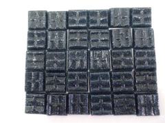 Mosaiksteine 650 g dunkelgrau 20 x 20 x 4 mm 220 Steine Glas Basteln Mosaik DIY