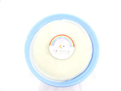 Kerze Gartenkerze Keramikschale Tonschale Hellblau 19 cm D. Rainbow Deko Garten