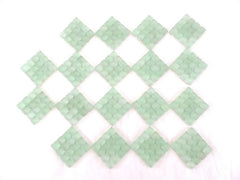 BORDÜRE Glasmosaik hell Grün matt Glas Borde 18 x Quadrate 5 mm