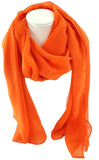 SCHALS TÜCHER SET 2 Stück Orange Uni Tigerkopf 100 % Polyester