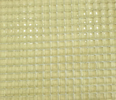 Glasmosaik Fliesen Creme gelblich glänzend 1 Fliesenmatte 324 Steine
