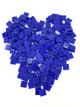 Glasmosaik Mosaiksteine 650g blau Navy 20 x 20 x 4 mm 220 Steine Basteln Mosaik