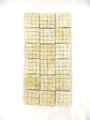 BORDÜRE Glasmosaik Blau matt Glas Borde 18 x Quadrate 50 x 50 mm 288 Steine 5 mm