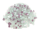 Mosaiksteine Crush Glas milchig Bourdaux matt 650 g 420 Steine unregelmäßig Mix