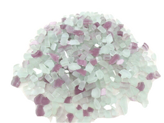 Mosaiksteine Crush Glas milchig Bourdaux matt 650 g 420 Steine unregelmäßig Mix