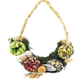 Vogelfutter zum Aufhängen schöne Dekoration Sonnenblumenkerne Mais Erdnüsse Mix