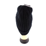 SCHIRMMÜTZE SCHWARZ STRICK 100% Acrylic Umschlag Highlight Company Unisex